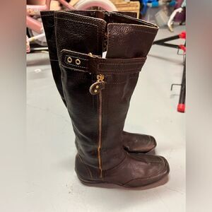 Size 6 Brown Leather Carmen Steffans Tall Riding Boots